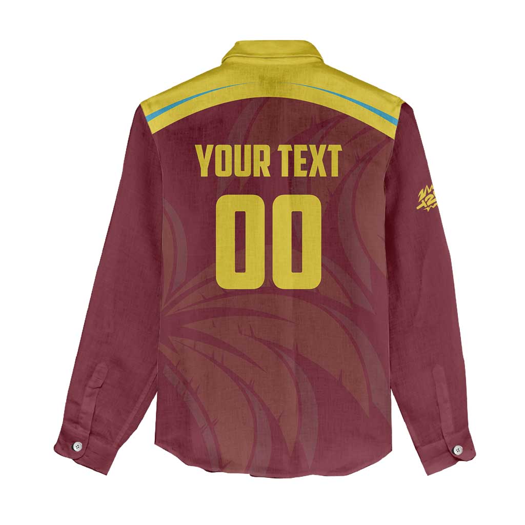 Custom Cricket 2026 West Indies Women Casual Shirt Windies Go Champions