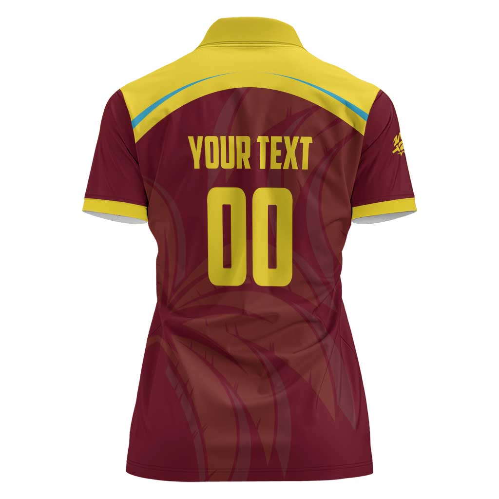 Custom Cricket 2026 West Indies Women Polo Shirt Windies Go Champions