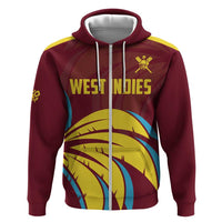 Custom Cricket 2026 West Indies Zip Hoodie Windies Go Champions