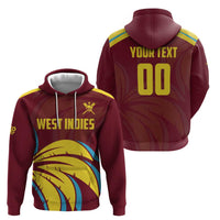 Custom Cricket 2026 West Indies Zip Hoodie Windies Go Champions