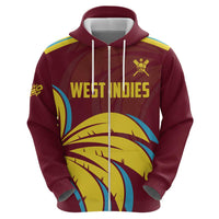 Custom Cricket 2026 West Indies Zip Hoodie Windies Go Champions