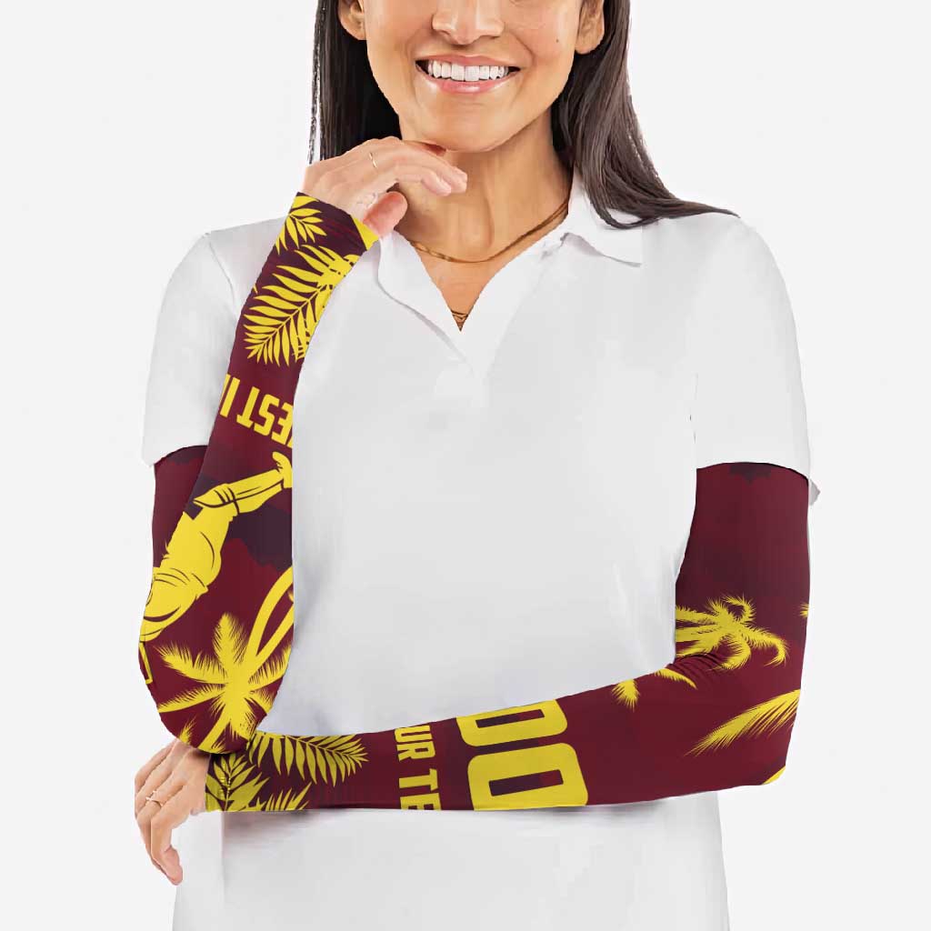 Custom Cricket 2026 West Indies Arm Sleeves WI Tropical Version