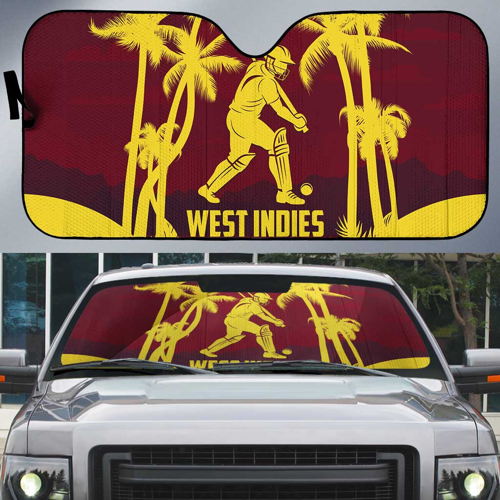 Cricket 2026 West Indies Auto Sun Shade WI Tropical Version