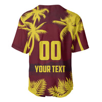 Custom Cricket 2026 West Indies Baseball Jersey WI Tropical Version