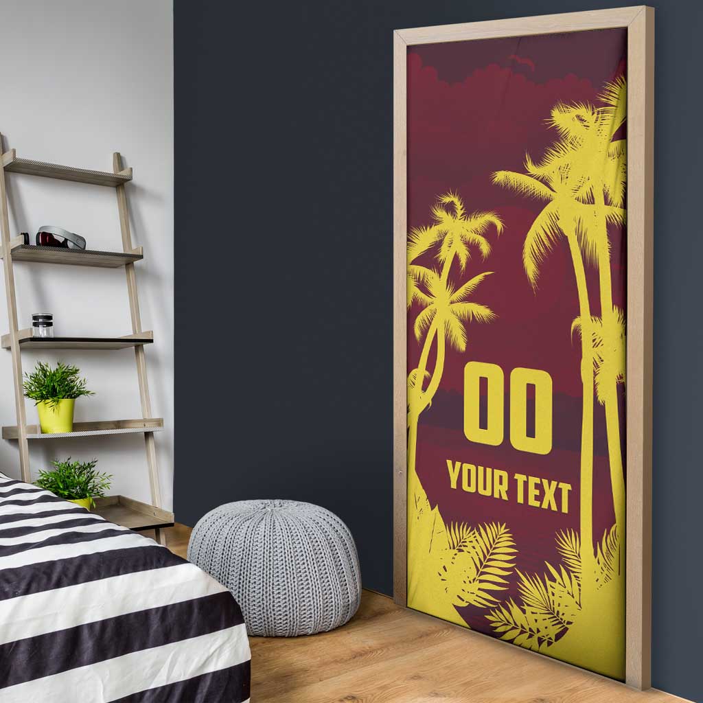 Custom Cricket 2026 West Indies Door Cover WI Tropical Version