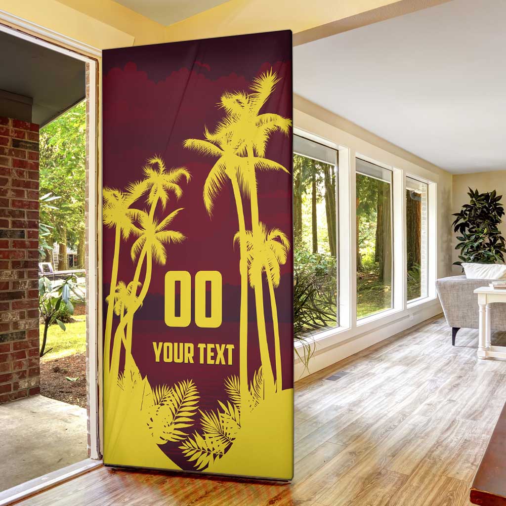 Custom Cricket 2026 West Indies Door Cover WI Tropical Version