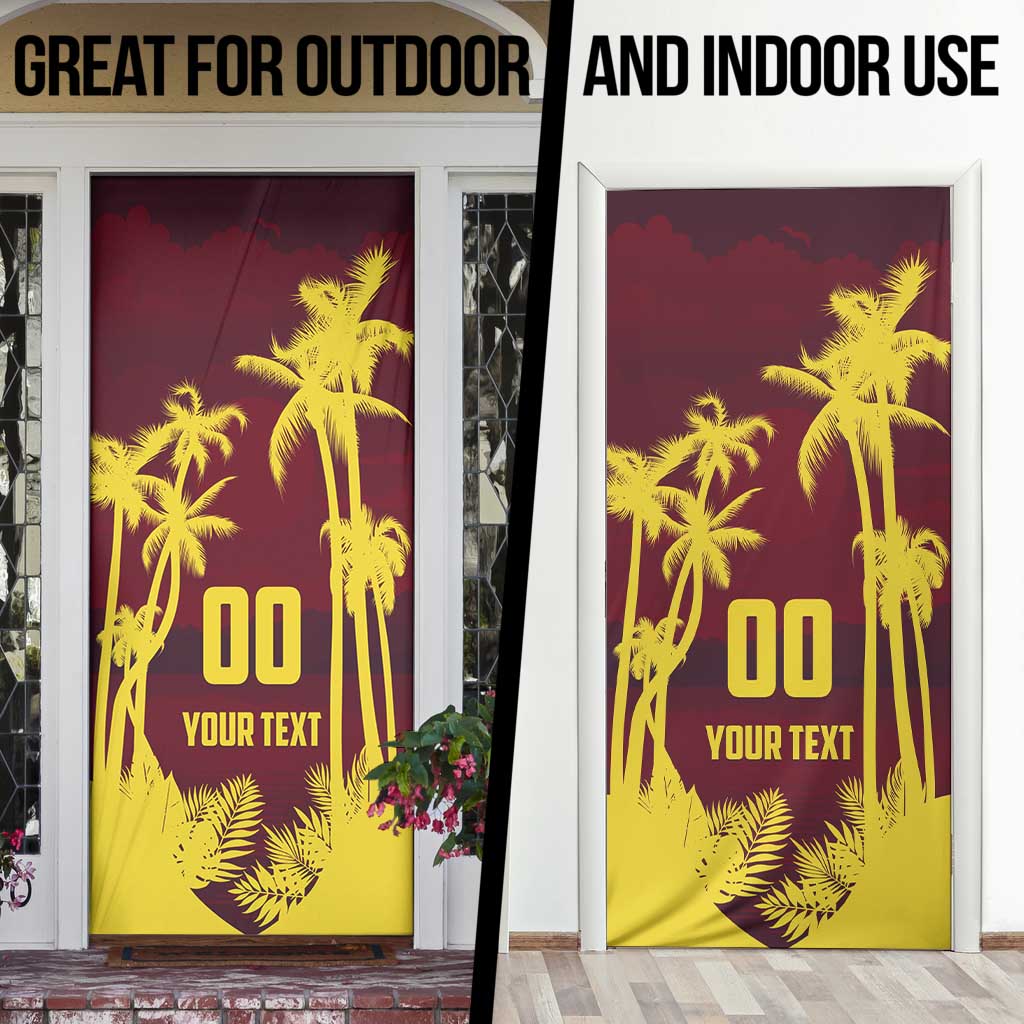Custom Cricket 2026 West Indies Door Cover WI Tropical Version
