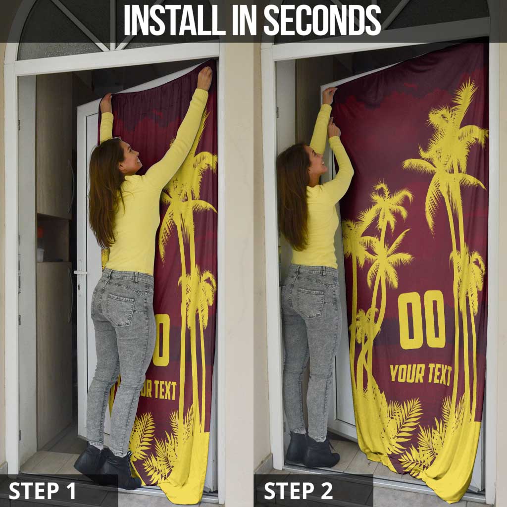 Custom Cricket 2026 West Indies Door Cover WI Tropical Version