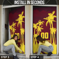 Custom Cricket 2026 West Indies Door Cover WI Tropical Version