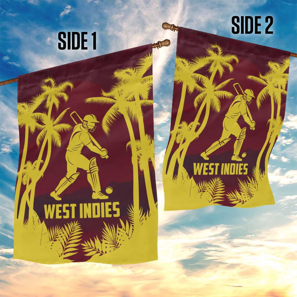 Cricket 2026 West Indies Garden Flag WI Tropical Version