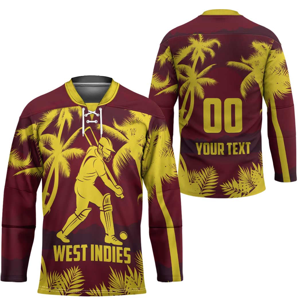 Custom Cricket 2026 West Indies Hockey Jersey WI Tropical Version