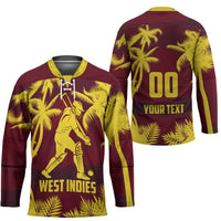 Custom Cricket 2026 West Indies Hockey Jersey WI Tropical Version
