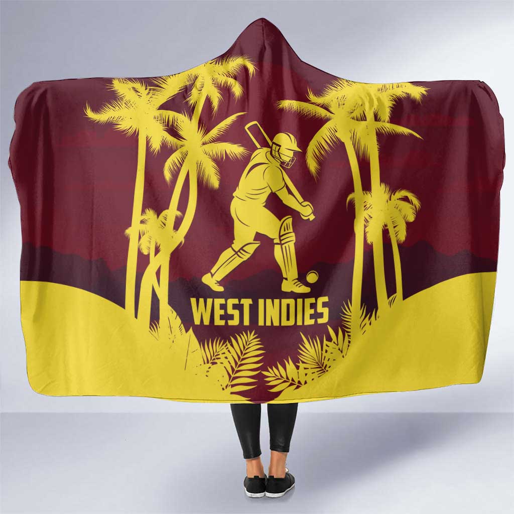 Cricket 2026 West Indies Hooded Blanket WI Tropical Version