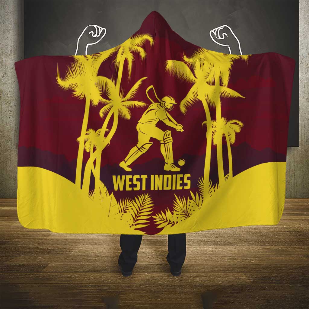 Cricket 2026 West Indies Hooded Blanket WI Tropical Version