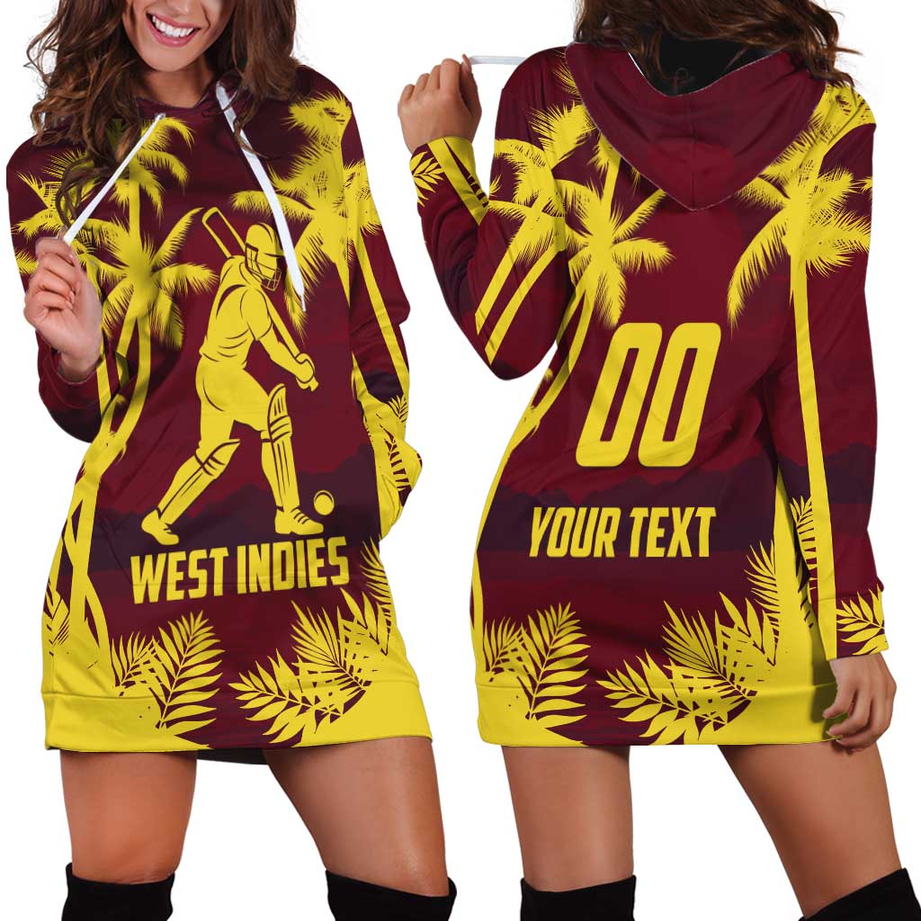 Custom Cricket 2026 West Indies Hoodie Dress WI Tropical Version