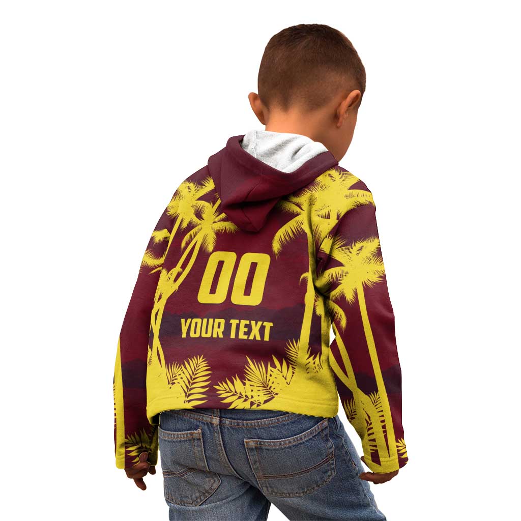 Custom Cricket 2026 West Indies Kid Hoodie WI Tropical Version