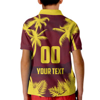 Custom Cricket 2026 West Indies Kid Polo Shirt WI Tropical Version