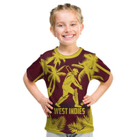 Custom Cricket 2026 West Indies Kid T Shirt WI Tropical Version