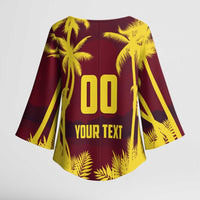 Custom Cricket 2026 West Indies Kimono Sleeve Blouse WI Tropical Version