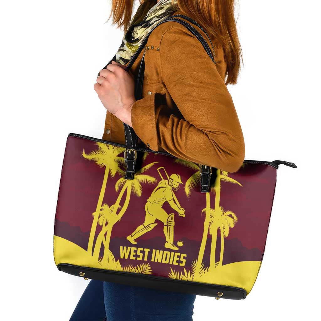 Cricket 2026 West Indies Leather Tote Bag WI Tropical Version