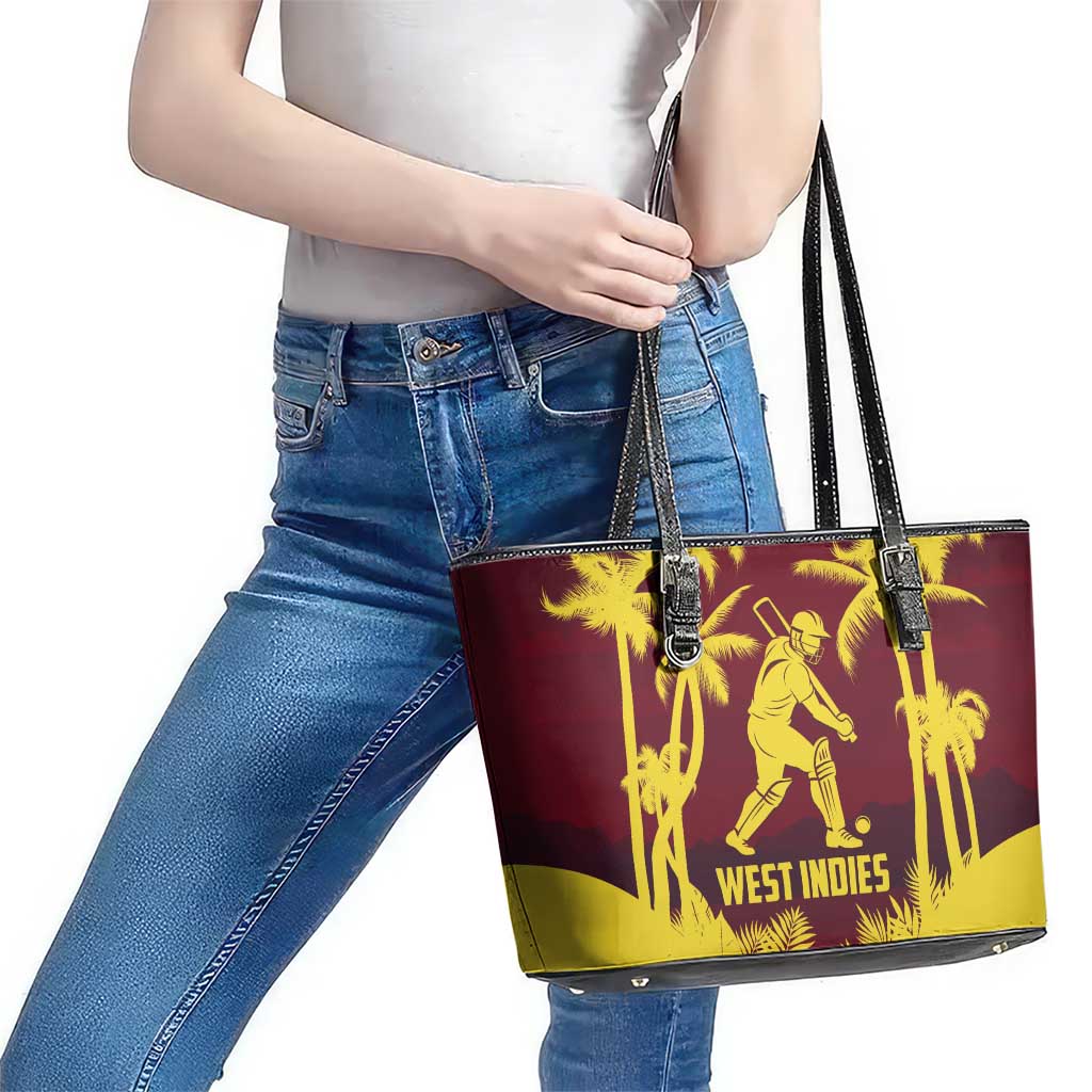 Cricket 2026 West Indies Leather Tote Bag WI Tropical Version