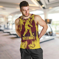 Custom Cricket 2026 West Indies Men Tank Top WI Tropical Version