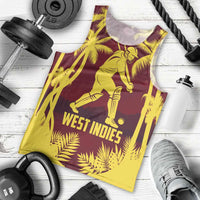 Custom Cricket 2026 West Indies Men Tank Top WI Tropical Version