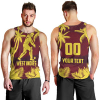 Custom Cricket 2026 West Indies Men Tank Top WI Tropical Version