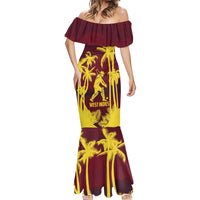 Custom Cricket 2026 West Indies Mermaid Dress WI Tropical Version