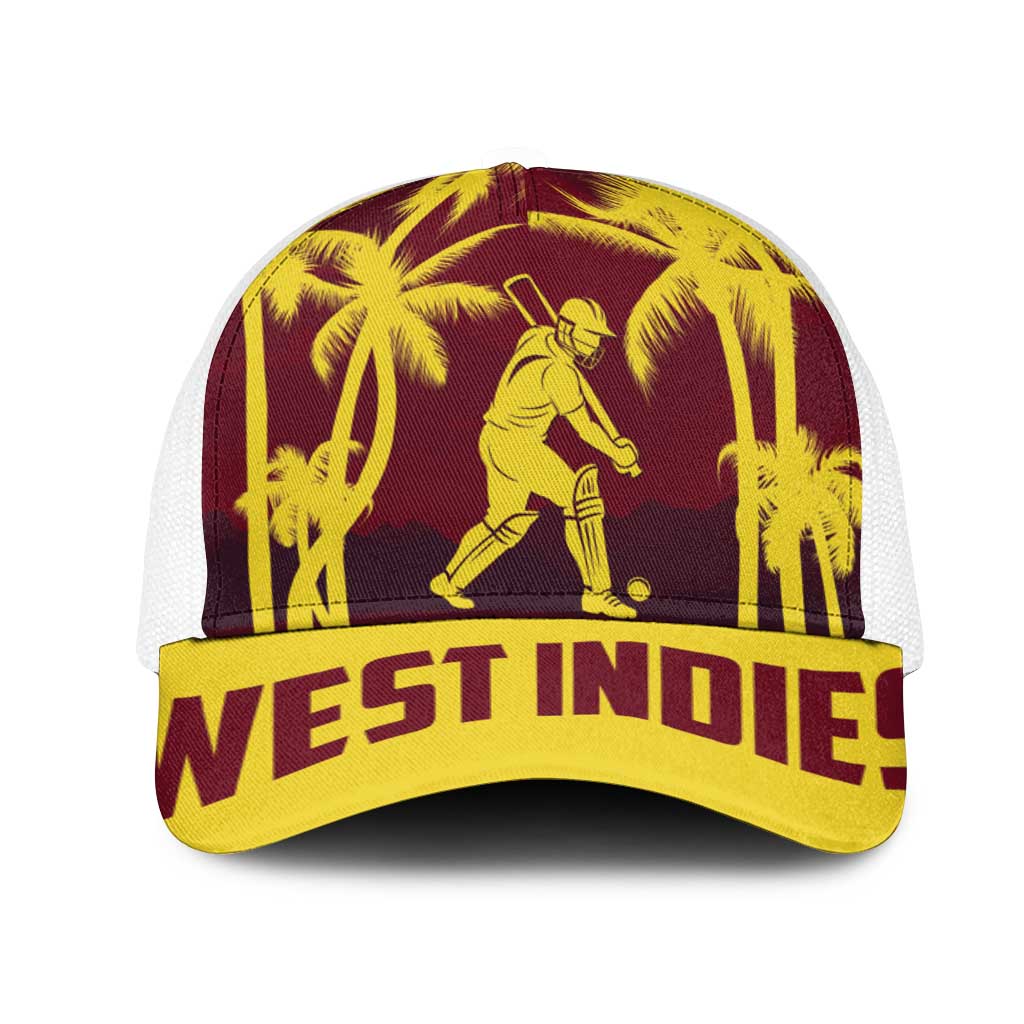 Cricket 2026 West Indies Mesh Trucker Cap WI Tropical Version