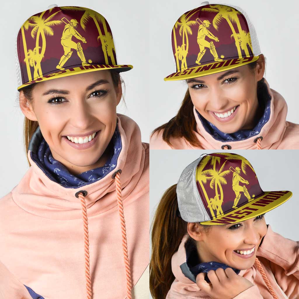 Cricket 2026 West Indies Mesh Trucker Cap WI Tropical Version