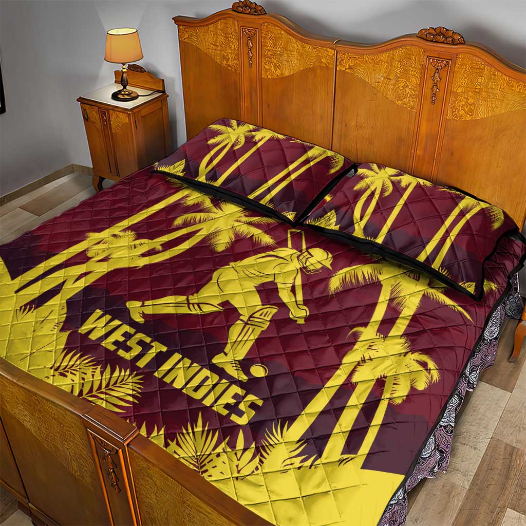 Cricket 2026 West Indies Quilt Bed Set WI Tropical Version