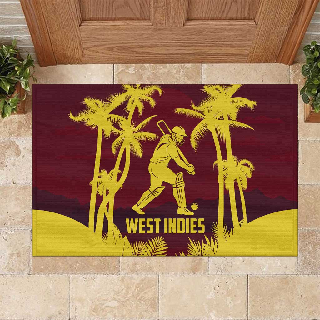 Cricket 2026 West Indies Rubber Doormat WI Tropical Version