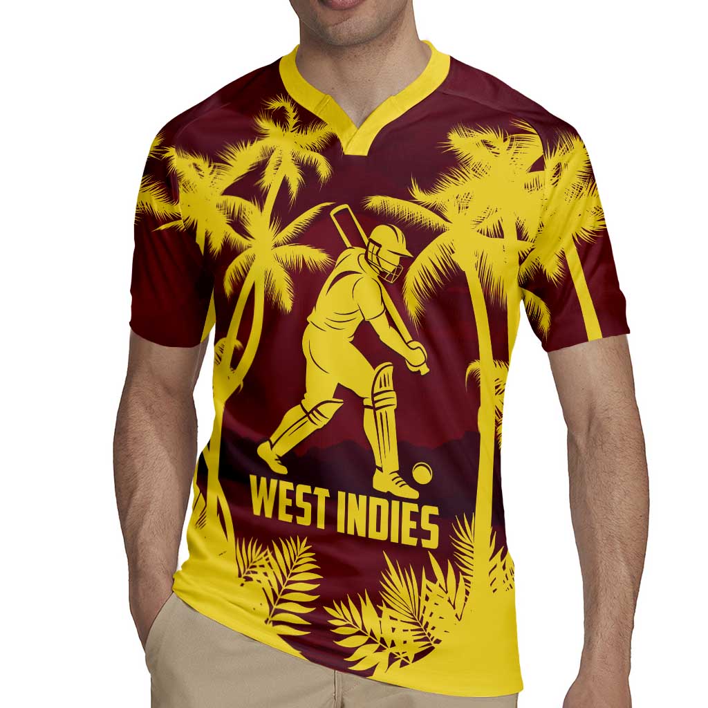 Custom Cricket 2026 West Indies Rugby Jersey WI Tropical Version