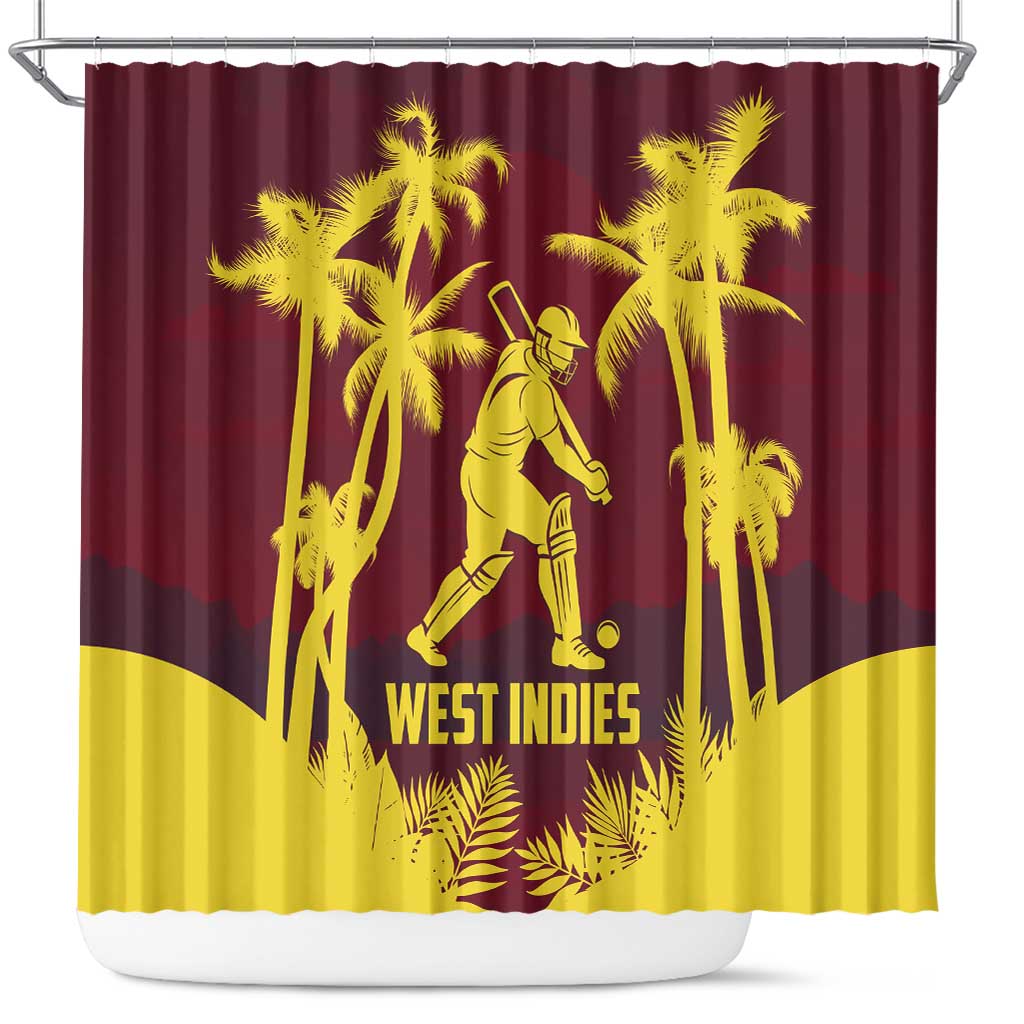 Cricket 2026 West Indies Shower Curtain WI Tropical Version