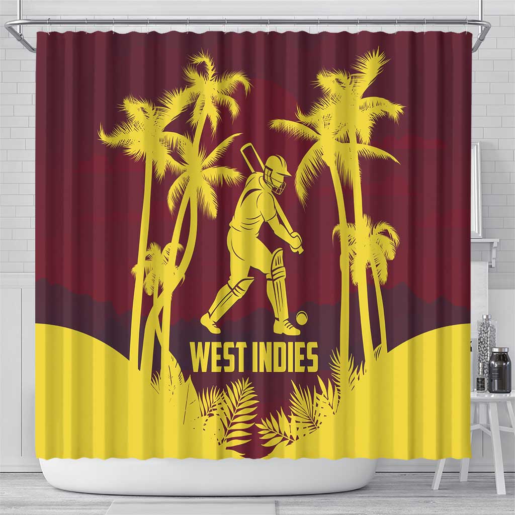 Cricket 2026 West Indies Shower Curtain WI Tropical Version