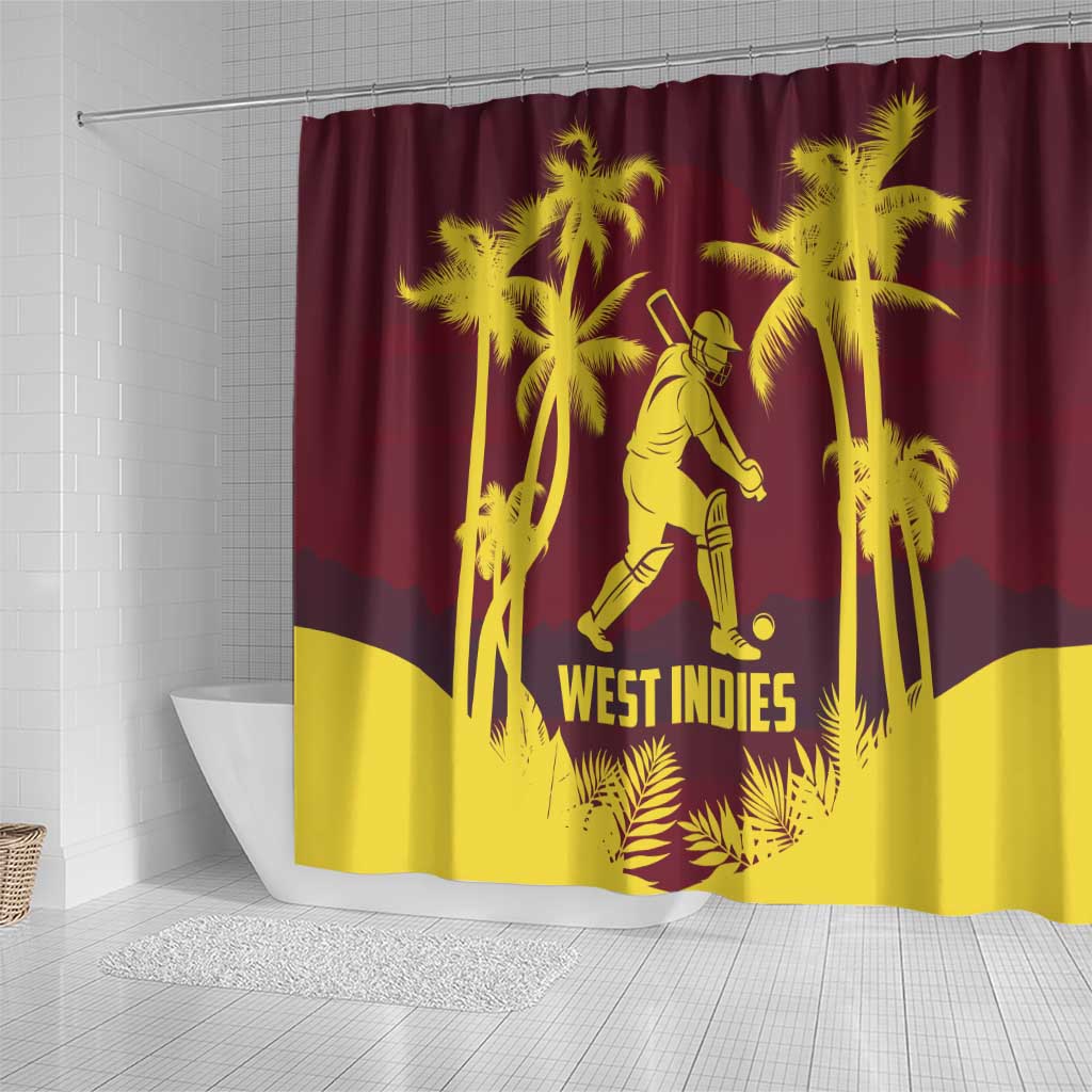 Cricket 2026 West Indies Shower Curtain WI Tropical Version