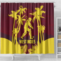 Cricket 2026 West Indies Shower Curtain WI Tropical Version
