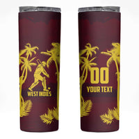 Custom Cricket 2026 West Indies Skinny Tumbler WI Tropical Version