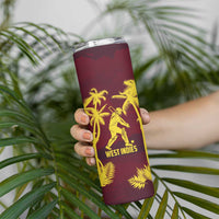 Custom Cricket 2026 West Indies Skinny Tumbler WI Tropical Version