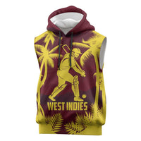 Custom Cricket 2026 West Indies Sleeveless Hoodie WI Tropical Version