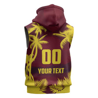 Custom Cricket 2026 West Indies Sleeveless Hoodie WI Tropical Version