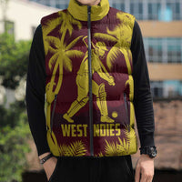 Custom Cricket 2026 West Indies Sleeveless Puffer Jacket WI Tropical Version