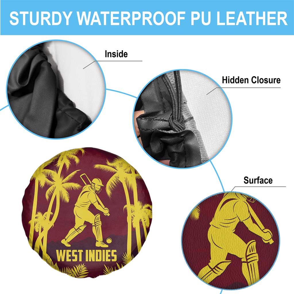 Cricket 2026 West Indies Spare Tire Cover WI Tropical Version