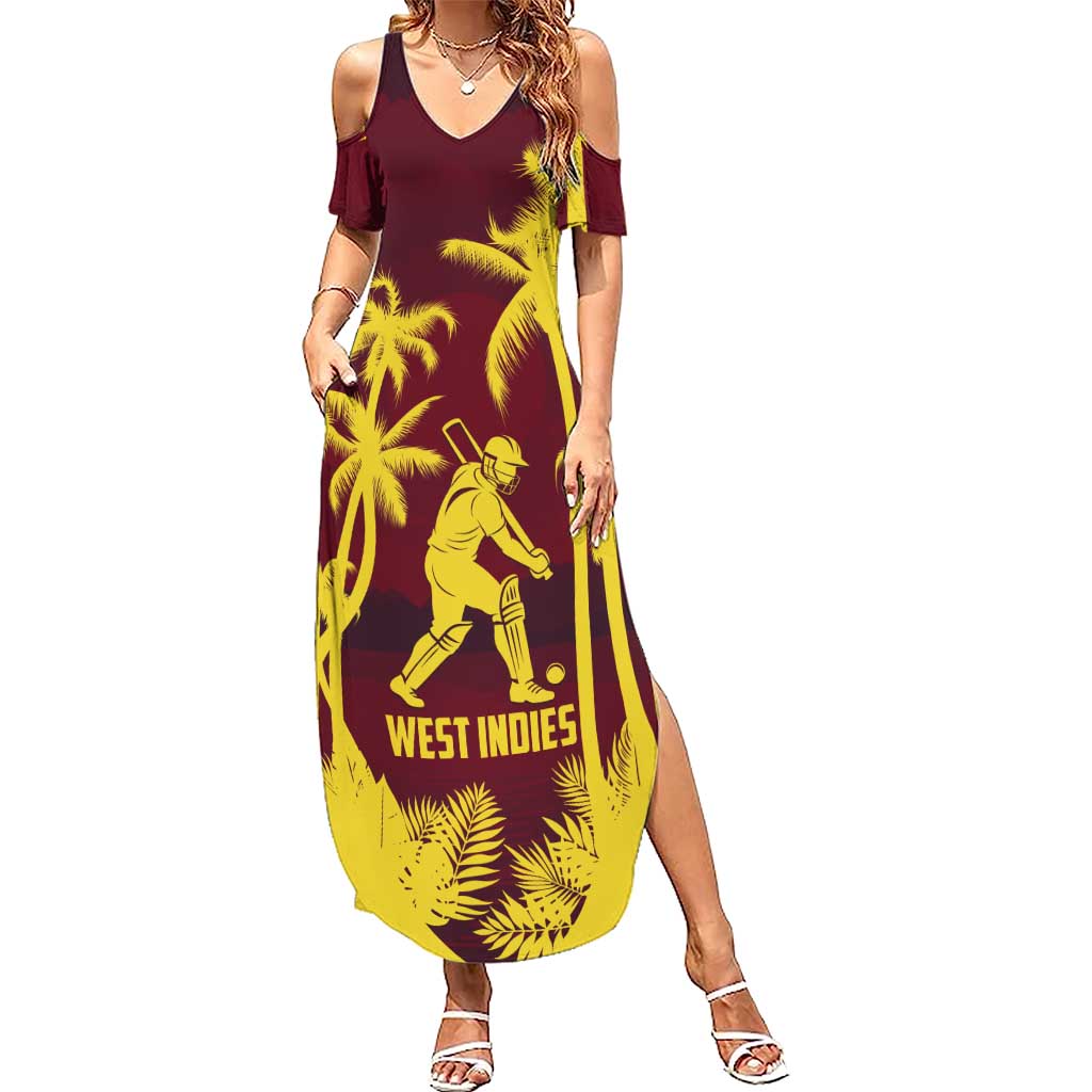 Custom Cricket 2026 West Indies Summer Maxi Dress WI Tropical Version