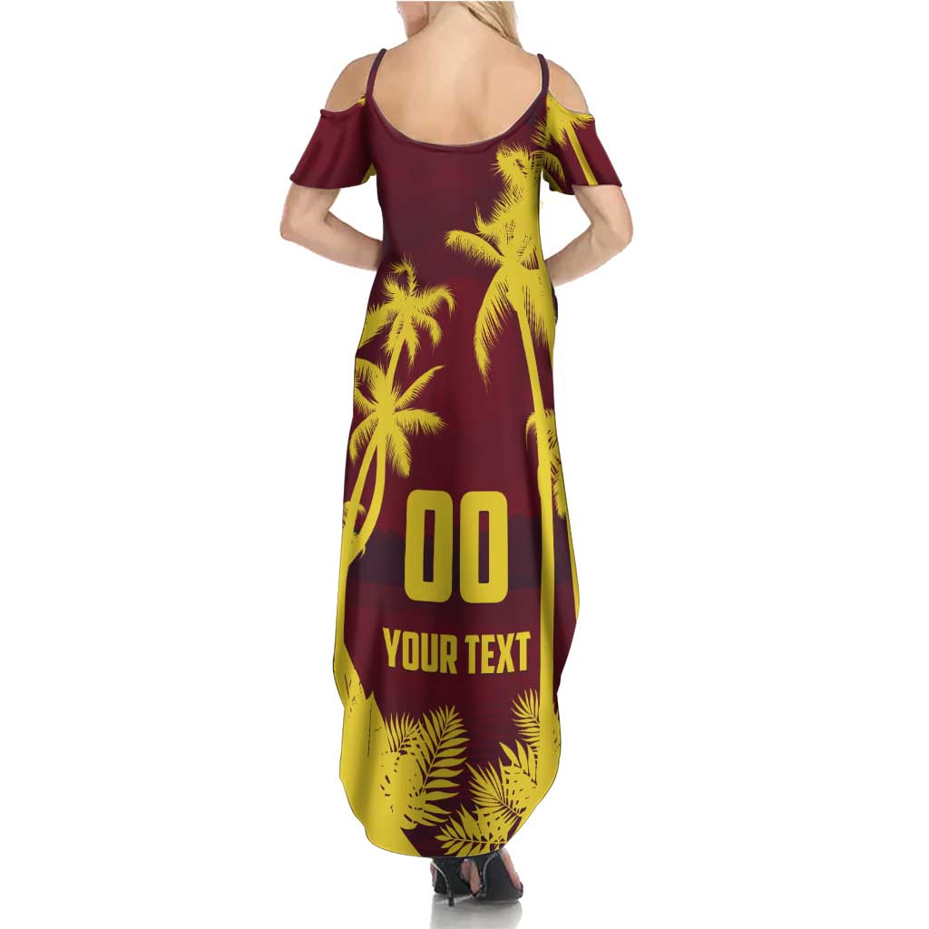 Custom Cricket 2026 West Indies Summer Maxi Dress WI Tropical Version