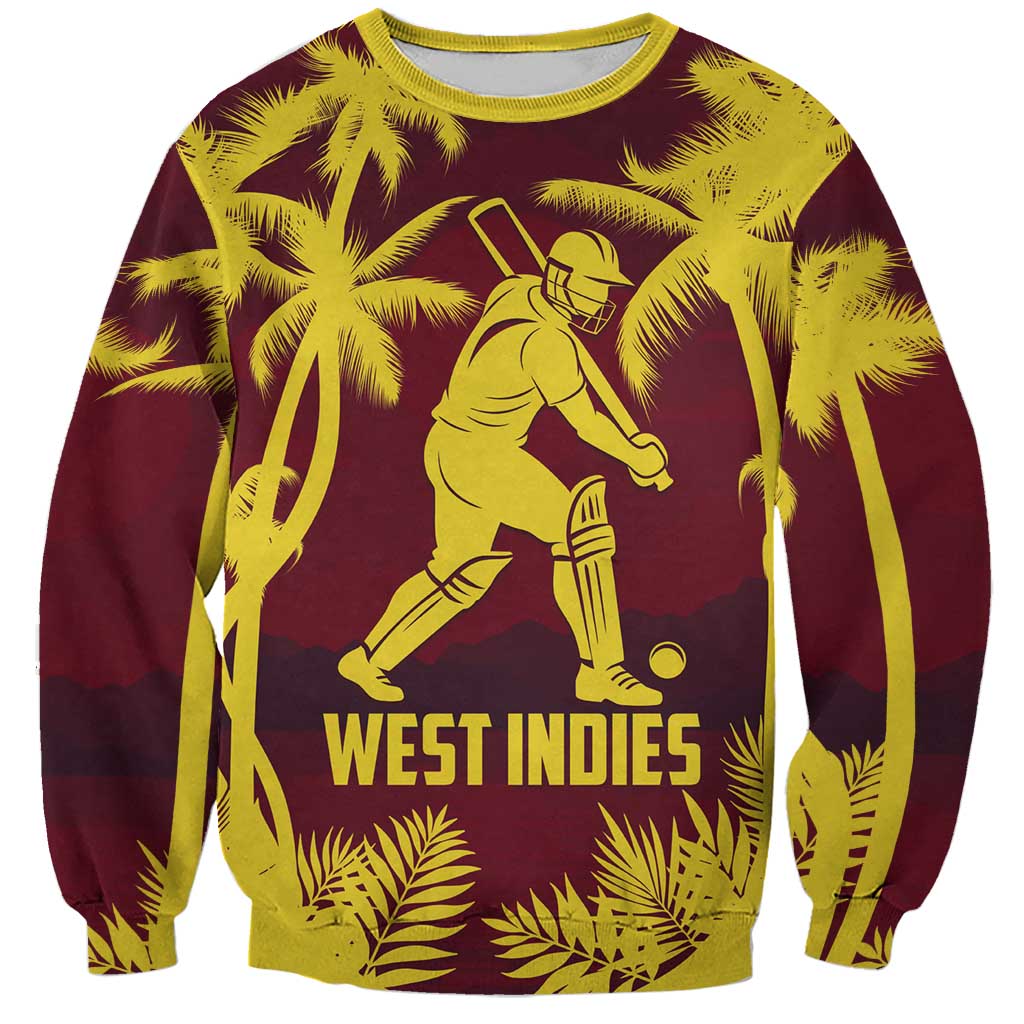 Custom Cricket 2026 West Indies Sweatshirt WI Tropical Version