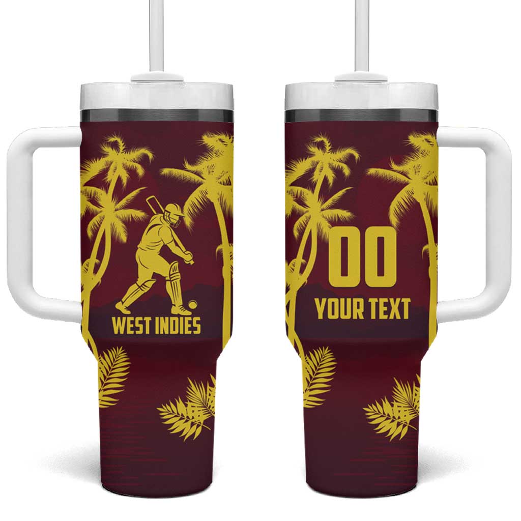 Custom Cricket 2026 West Indies Tumbler With Handle WI Tropical Version