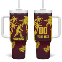 Custom Cricket 2026 West Indies Tumbler With Handle WI Tropical Version