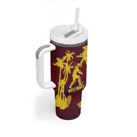 Custom Cricket 2026 West Indies Tumbler With Handle WI Tropical Version